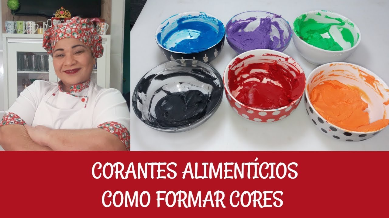 corantes alimentícios- como formar cores
