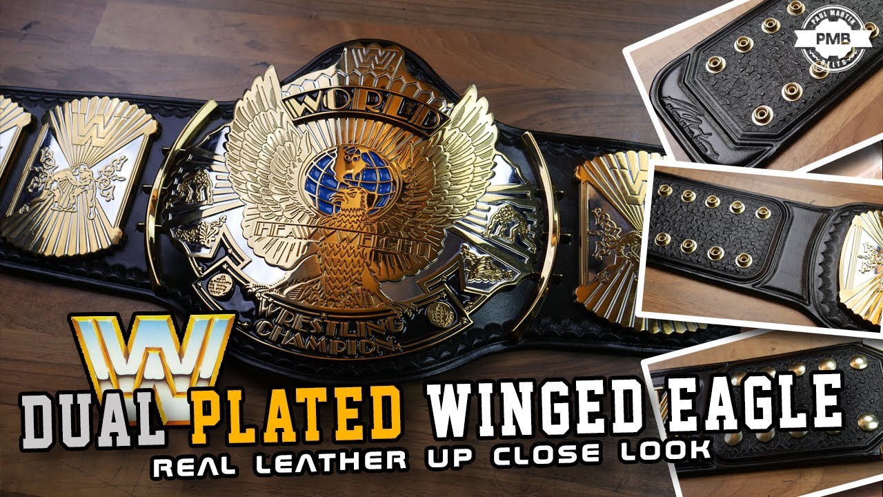 Real Leather Dual Plated Winged Eagle Quick Look
