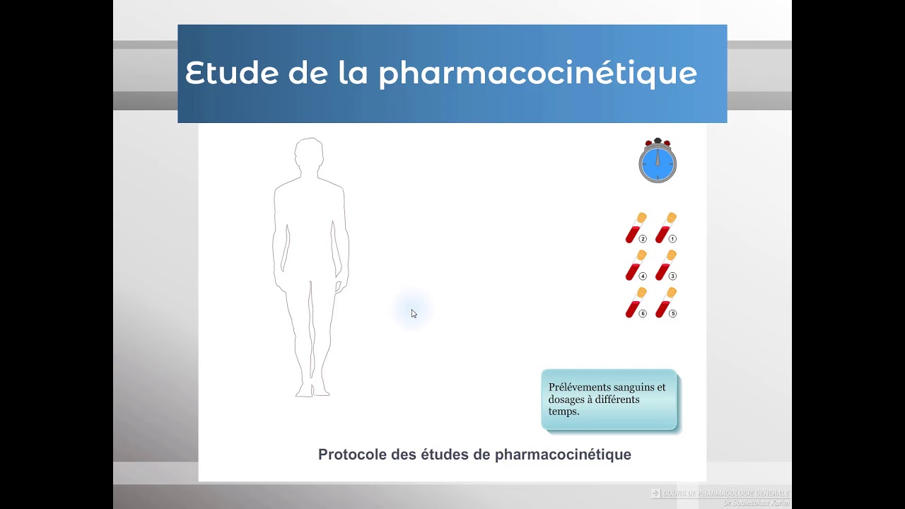 Modélisation et paramètres pharmacocinétiques   Partie 1(PHARMACOLOGIE)