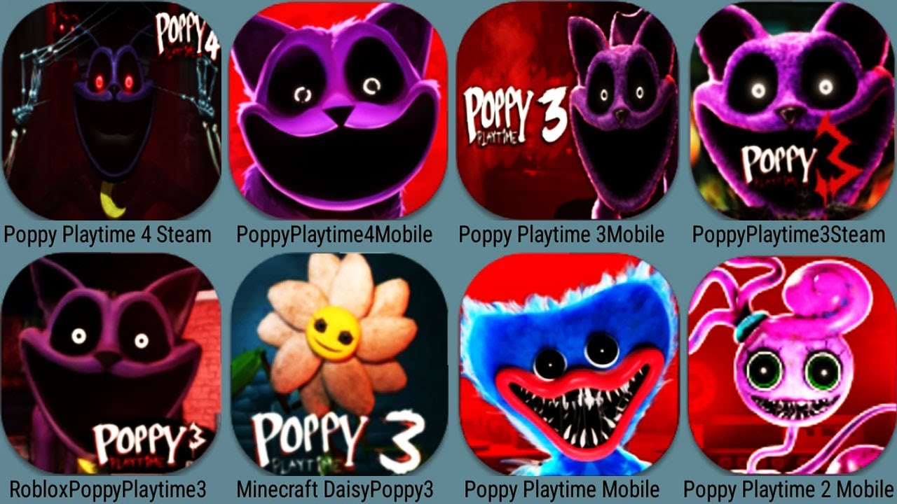 Poppy Playtime Chapter 4 New Update, Poppy Playtime 3Mobile, Poppy 3 Roblox,Daisy Minecraft,Poppy1+2