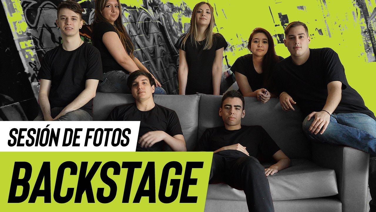 Backstage sesi&oacute;n de fotos de Globant Emerald Team