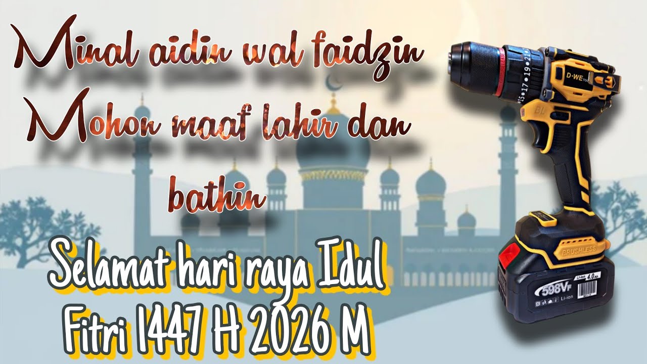 IMPACT DRILL D.WE SUDAH SIAP BERSAING 10MM BRSUHLESS 