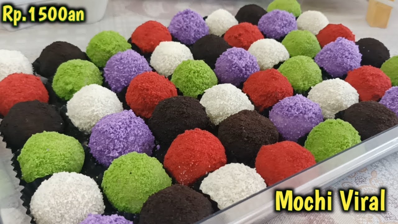 1 RESEP JADI 78 PCS !! MOCHI VIRAL JAJANAN 1500an YANG NGGA PERNAH SEPI PEMBELI