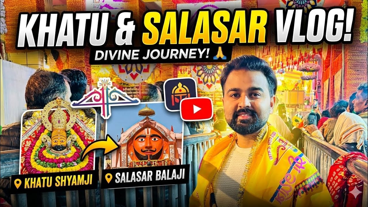 Khatu Salasar Surprise! Falgun Mela, spiritual rush ❤️ #ytshorts #rohitraivlogs 