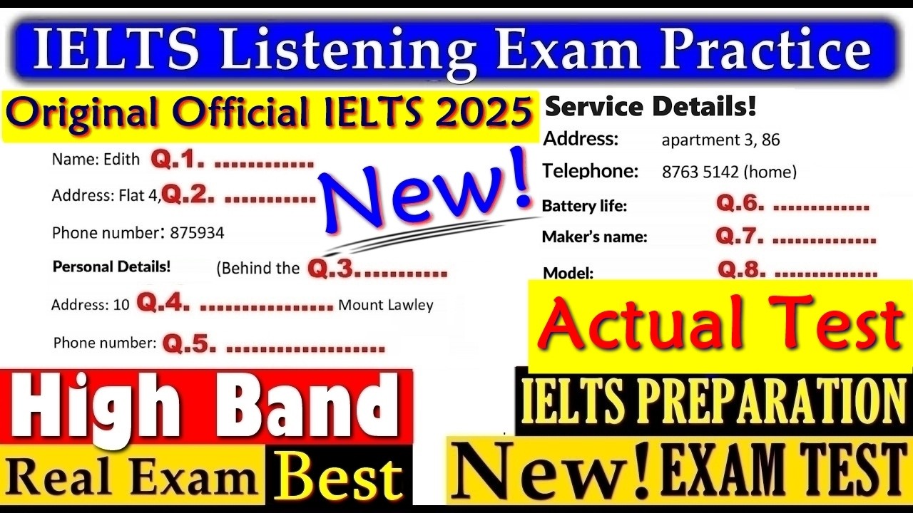 IELTS LISTENING PRACTICE TEST 2025 WITH ANSWERS | 23.09.2025