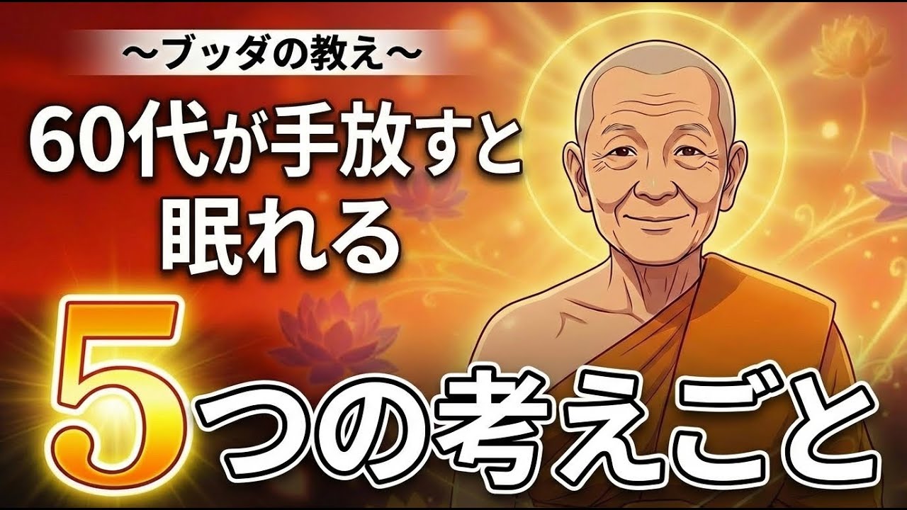 【ブッタの教え】60代が許すと人生が変わる 5つのこと#ブッタの教え #60代 #人生哲学