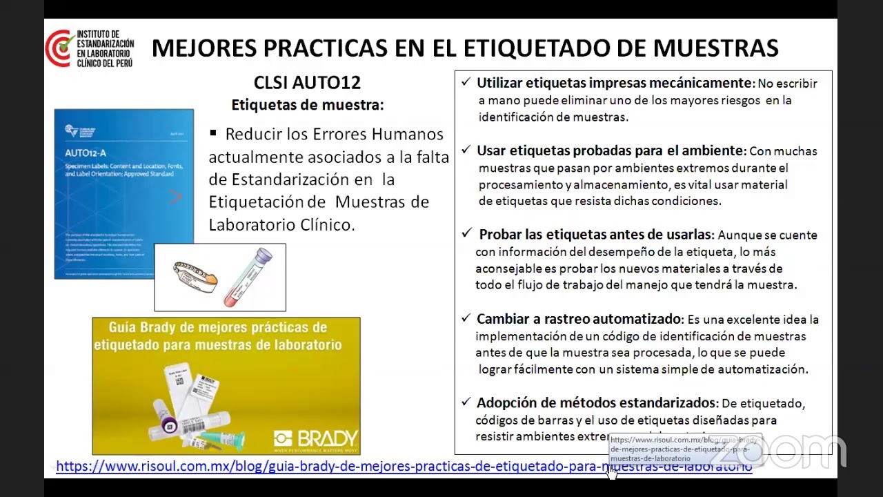 Gestión de calidad en pre analítica parte 1