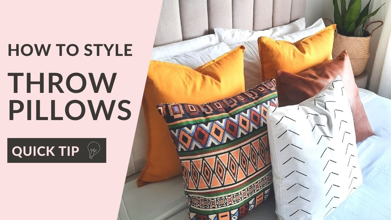 How to Style Throw Pillows | Mixing and matching throw pillows Pt 1