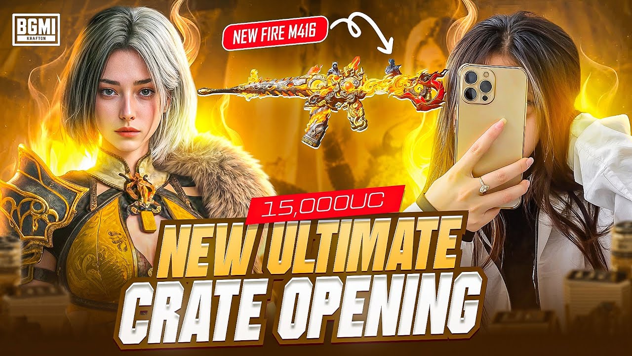 😱NEW Wildsoul Warden And Crimson Skyblade-M416 Crate Opening 🔥#bgmi #crateopening 