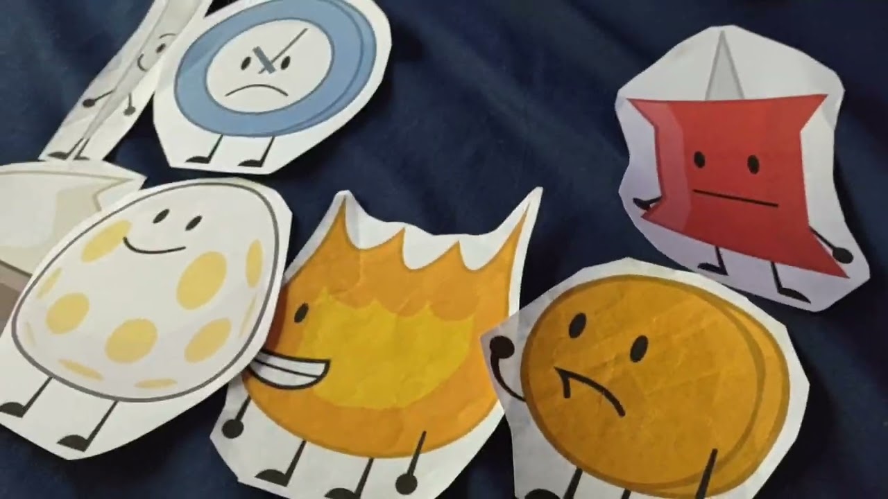 BFDI to TPOT elimination elimination order but it's with paper cut outs [100th Video]