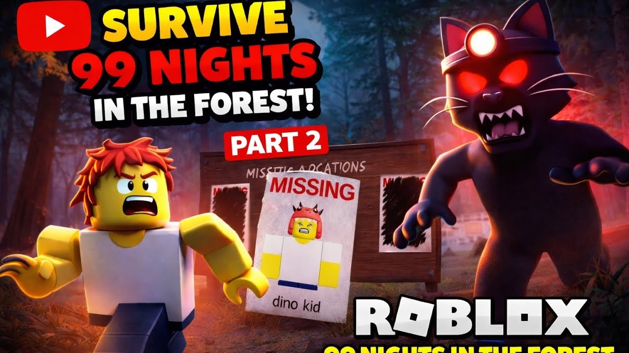 😱 Can I Survive 99 Nights in the Forest? | Roblox Gameplay|PART2