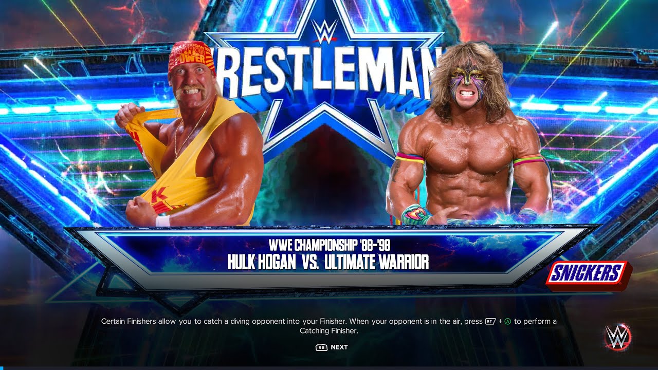 [WWE 2K23] Hulk Hogan VS Ultimate Warrior Full gameplay
