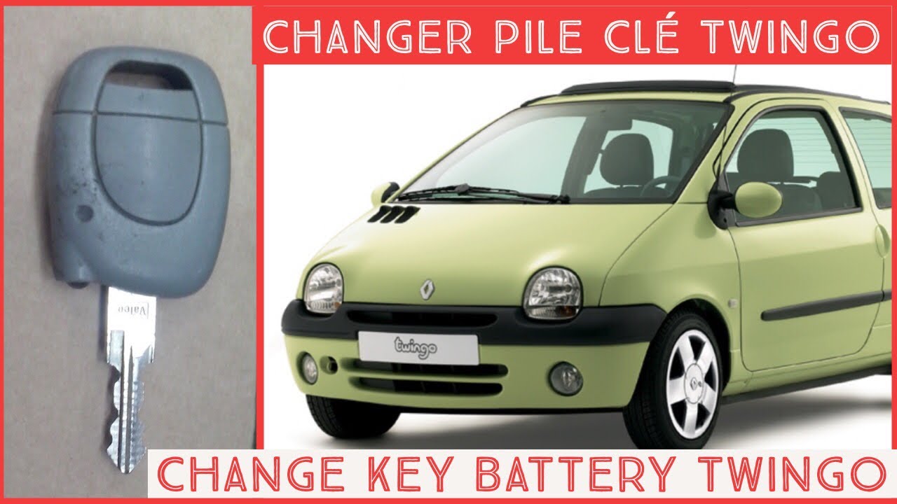 🔋Changer Pile Télécommande Twingo Kangoo Clio II / Key Battery Twingo change