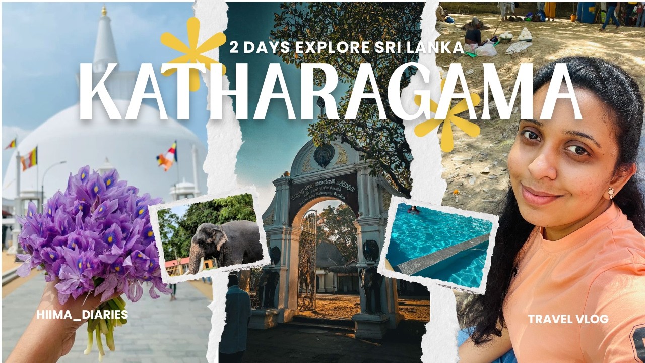 Trip to Katharagama 🌸❤️ | Peaceful Vibes & Blessed Moments ✨#GirlyVlog #AestheticVlog #Katharagama