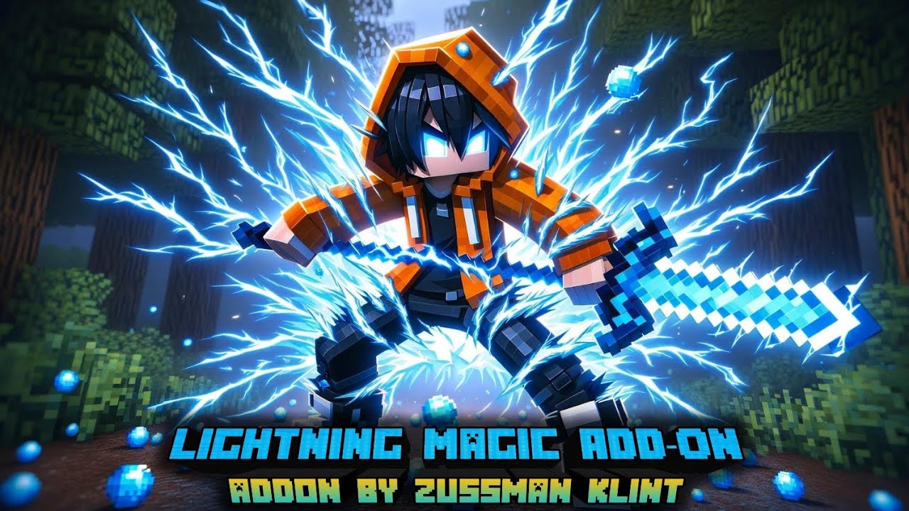 New Magic Mod MCPE 1.20 | Magical Warfare (Lightning Magic Add-On) | Mod Showcase