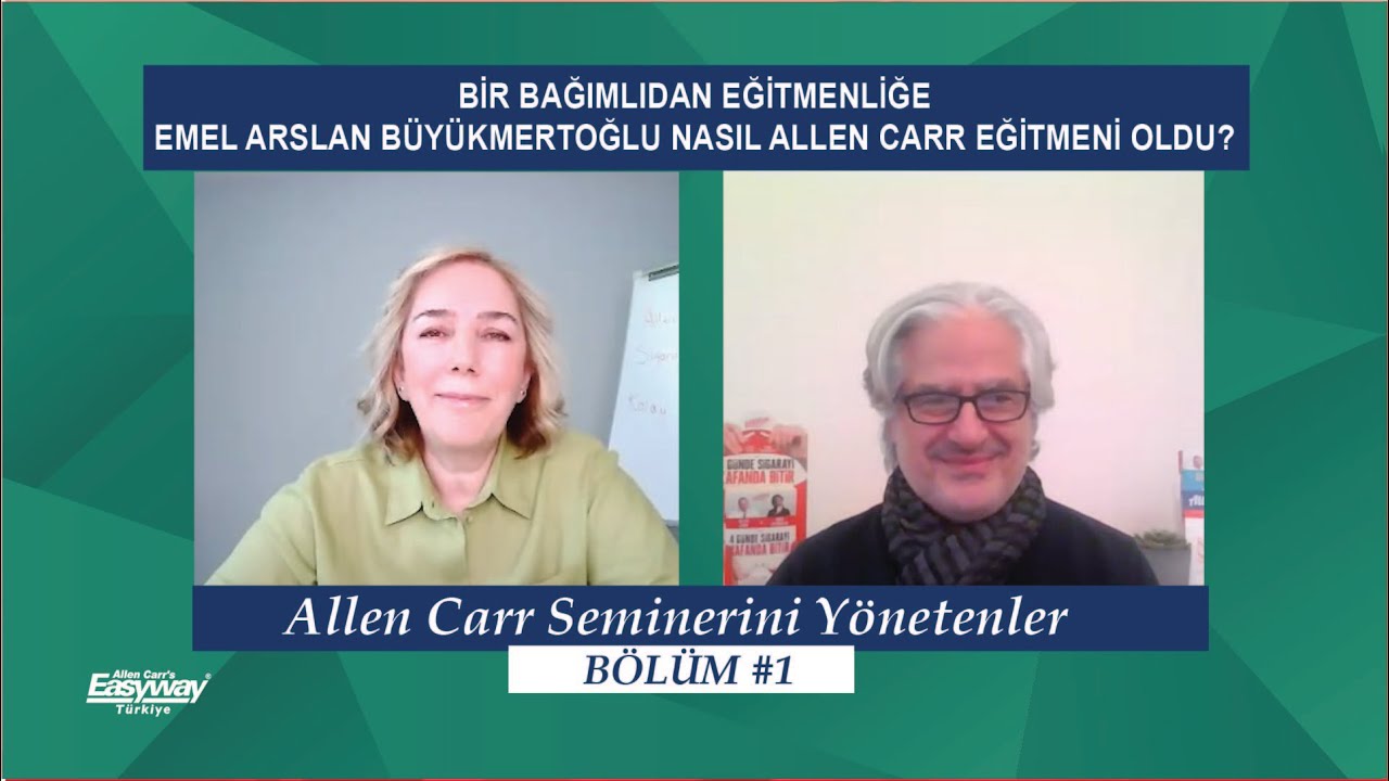 Allen Carr Seminerini Yönetenler Emel Arslan Büyükmertoğlu #sigarayıbırak #allencarrtürkiye