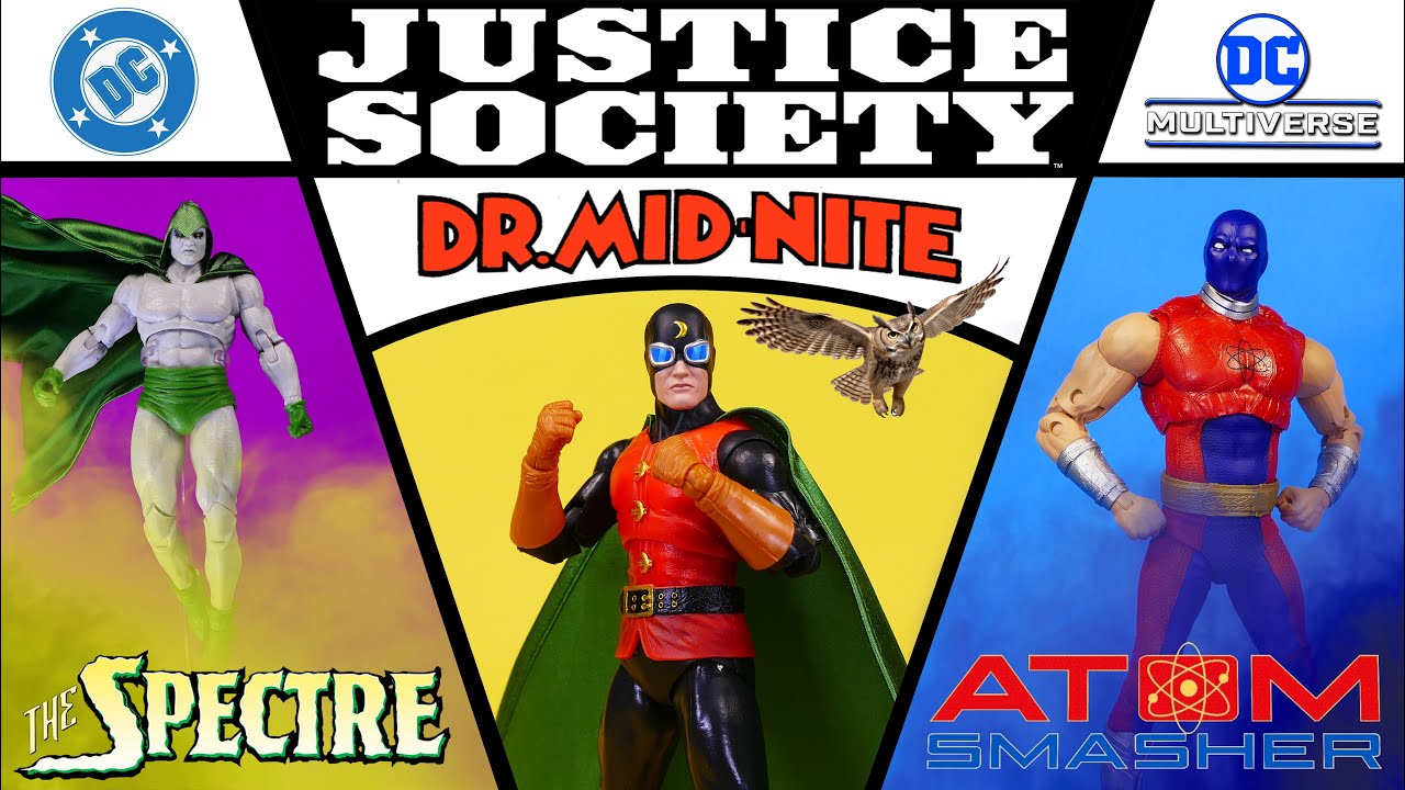 McFarlane Toys DC Multiverse JSA The Spectre Dr.Mid-nite Atom Smasher