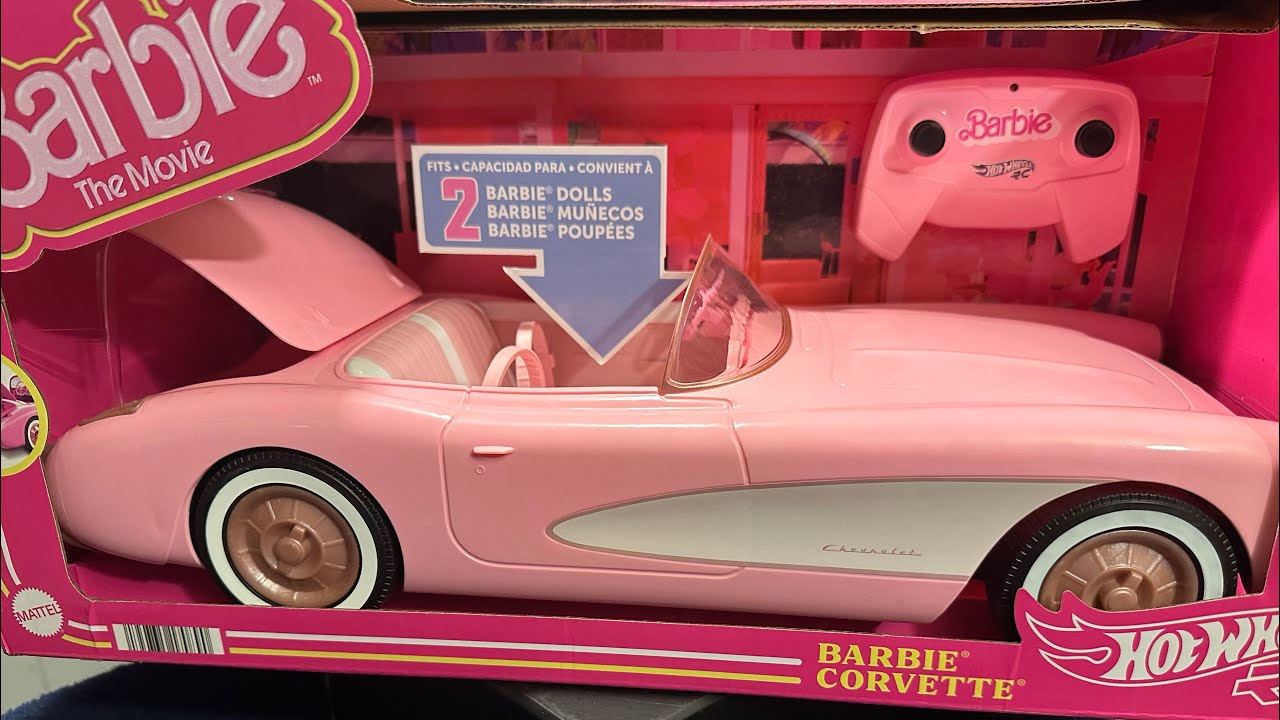 HOT WHEELS BARBIE (THE MOVIE) RC CORVETTE VEHICLE !!!