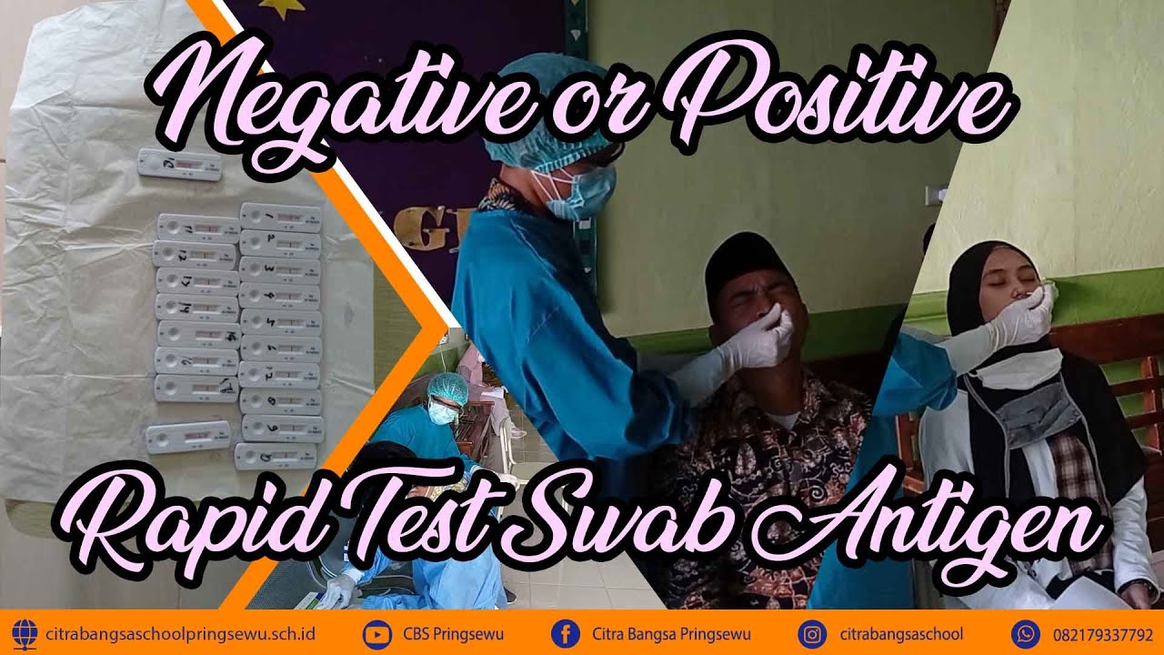 Rapid Test Swab Antigen di Citra Bangsa School Pringsewu
