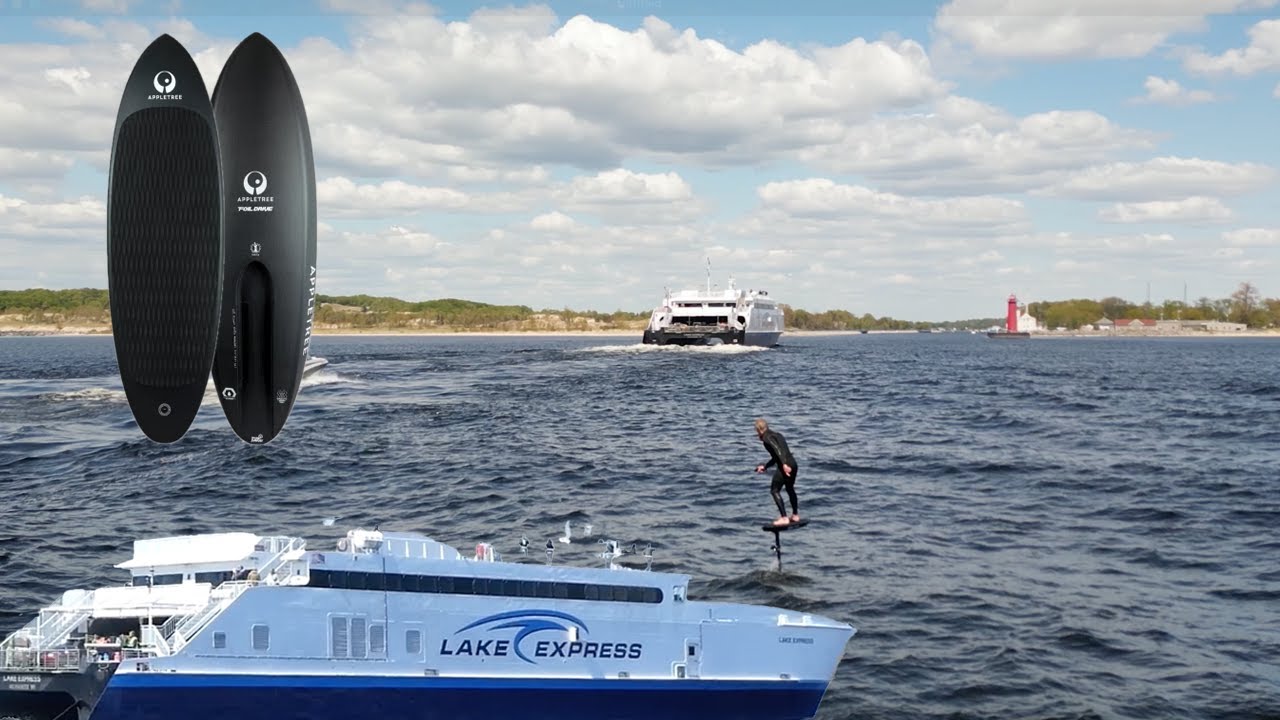 Ferry Wake Foiling | Foil Drive | Appletree Zapple