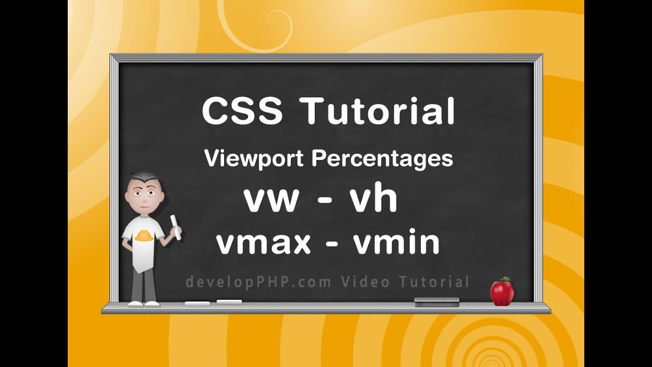 Viewport Percentage Units CSS HTML Layout Tutorial