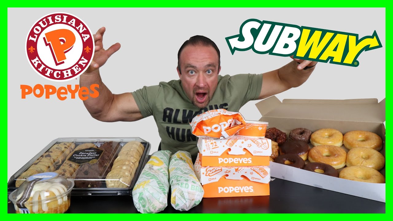 CHEAT MEAL - POPEYES | SUBWAY | BOSA DONUTS
