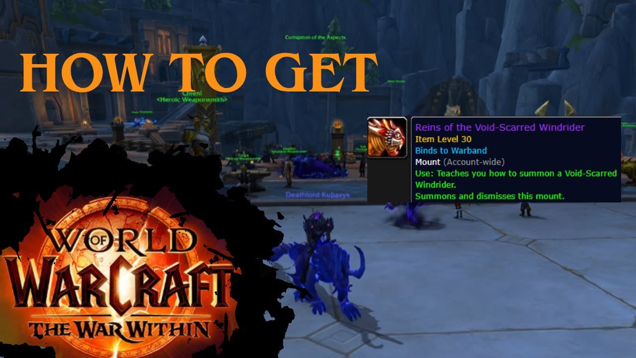 How to Get the Void-Scarred Windrider – 100% Drop Mount (2025, War Within)