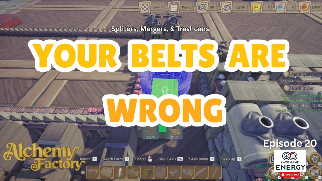 Fixing Belts, Waste, and Bottlenecks (Advanced Factory Tips) | Alchemy Factory