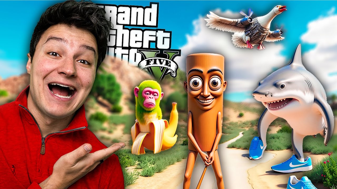 CATTURO TUTTI I BRAINROT ITALIANI su GTA 5 😱