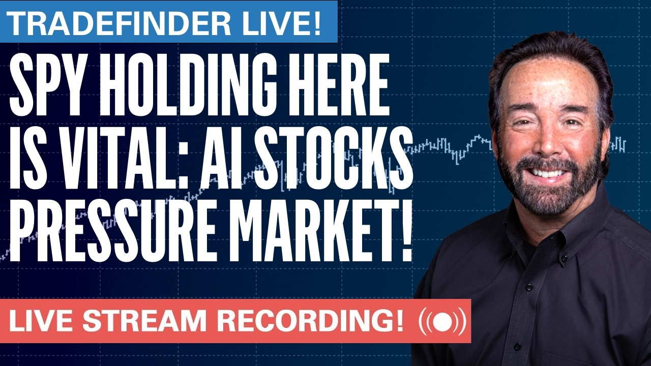 TradeFinder LIVE! SPY Holding Here is VITAL: AI Stocks Pressure Market! #stocks #elliottwave
