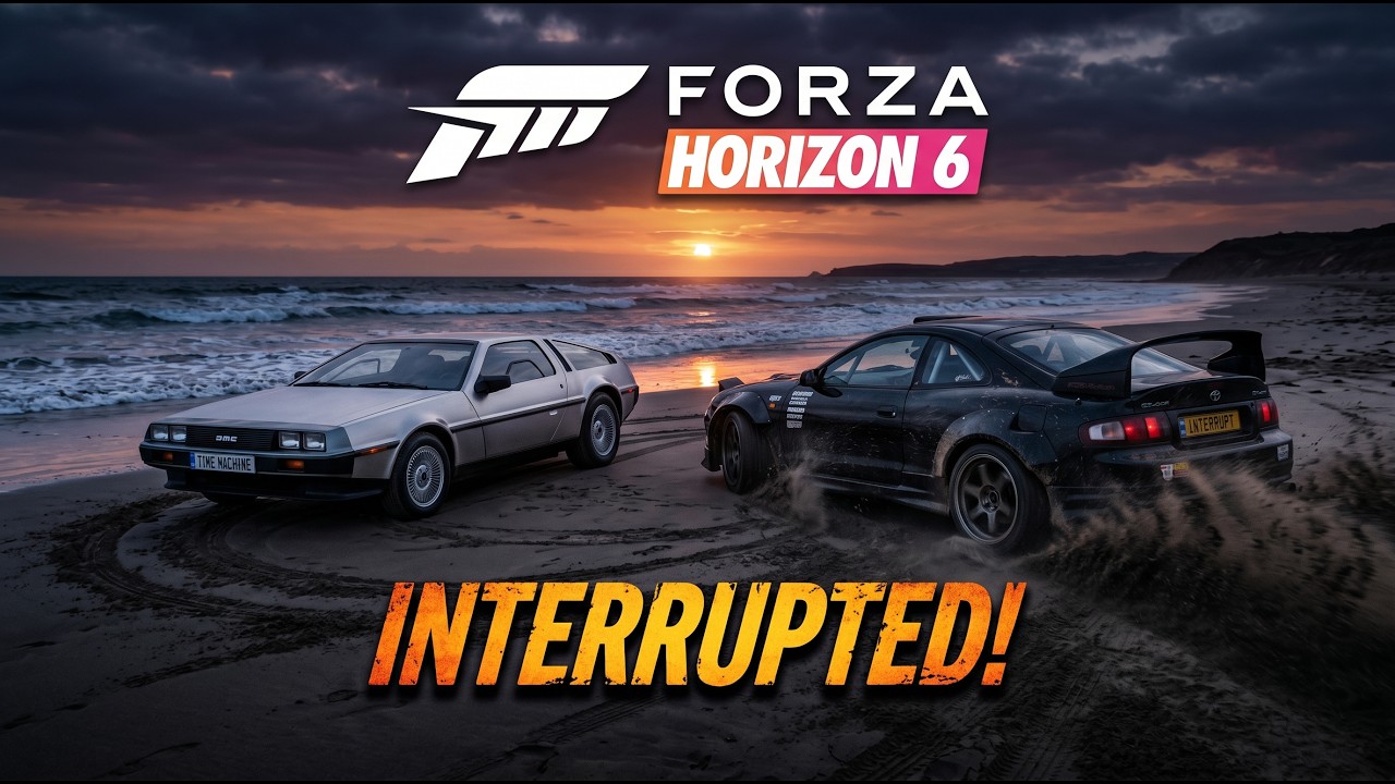 Delorean Photoshoot gets interrupted | Forza Horizon 6