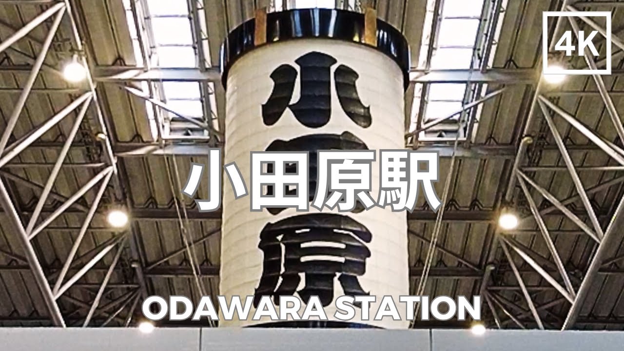 Odawara Station, Kanagawa Prefecture, Japan 4K | 神奈川県 小田原駅 | Jan 2023