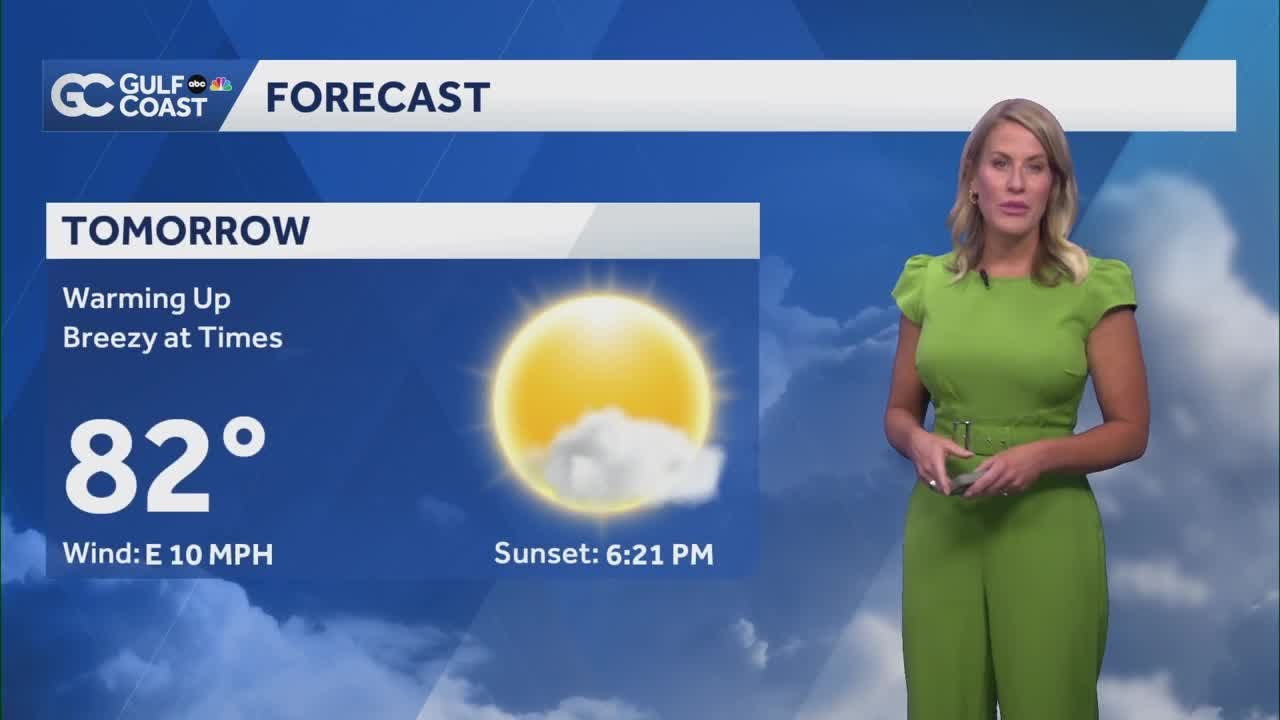 Gulf Coast Forecast: Warming up with breeze at times Tuesday