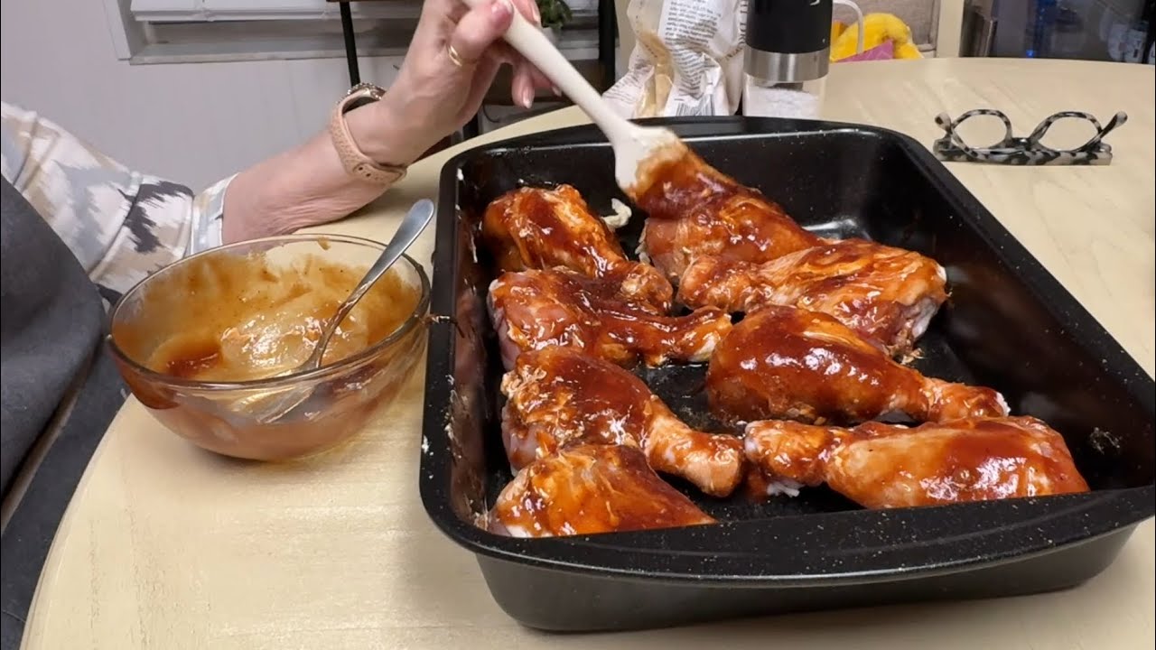 Мой собственный рецепт курицы-барбекю #ужин