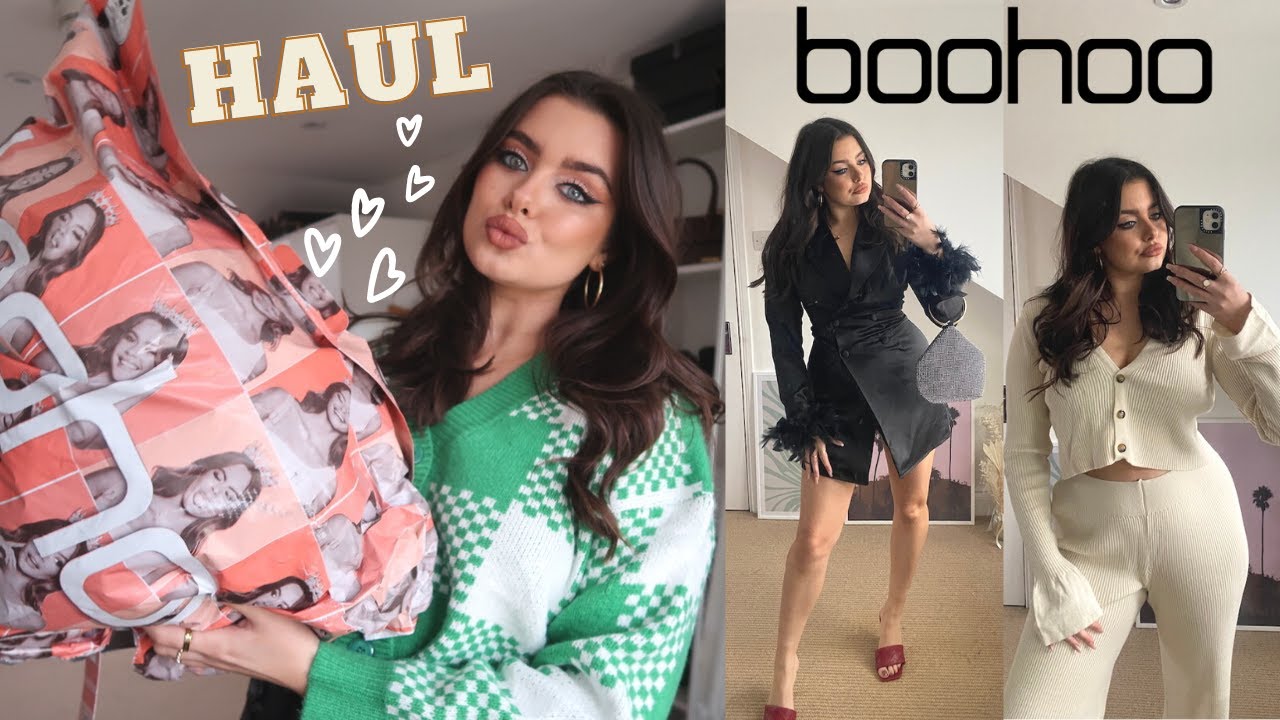 BEST EVER BOOHOO HAUL!! Size 10/12 Try On | December 2021 | Knitwear & Party looks