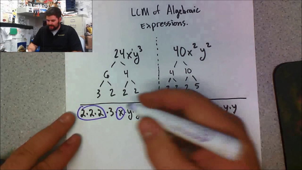 How to Find the LCM of Algebraic Expressions