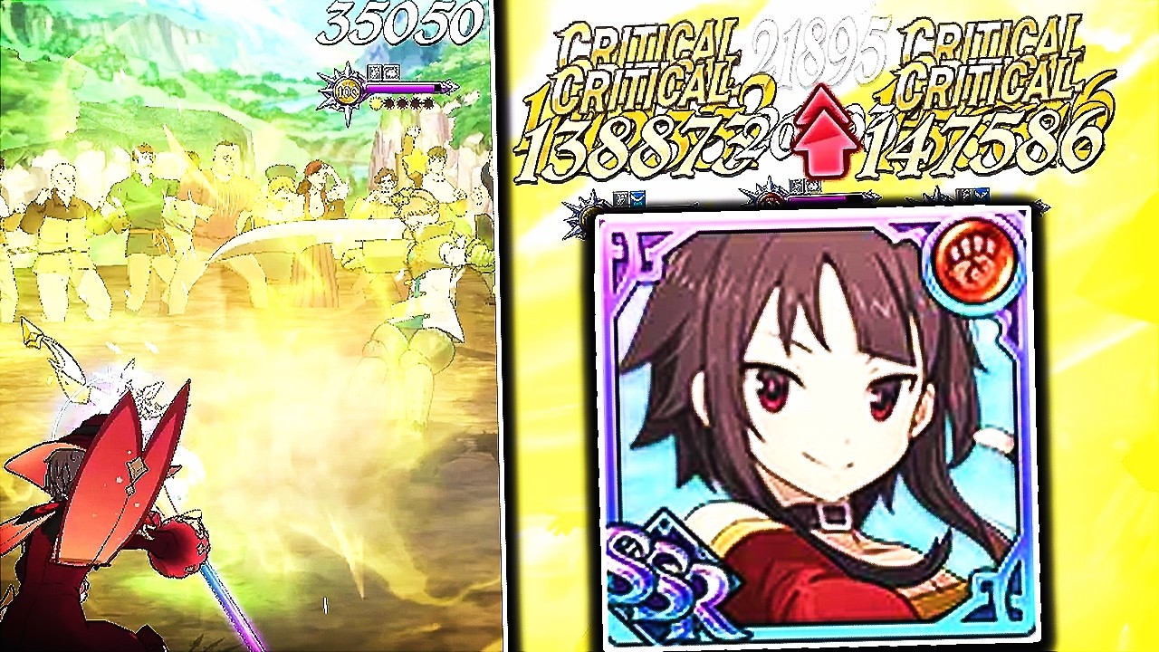 Всё ещё не работает? Возвращаемся к Мегумин в Grand Cross PVP на 7DS!