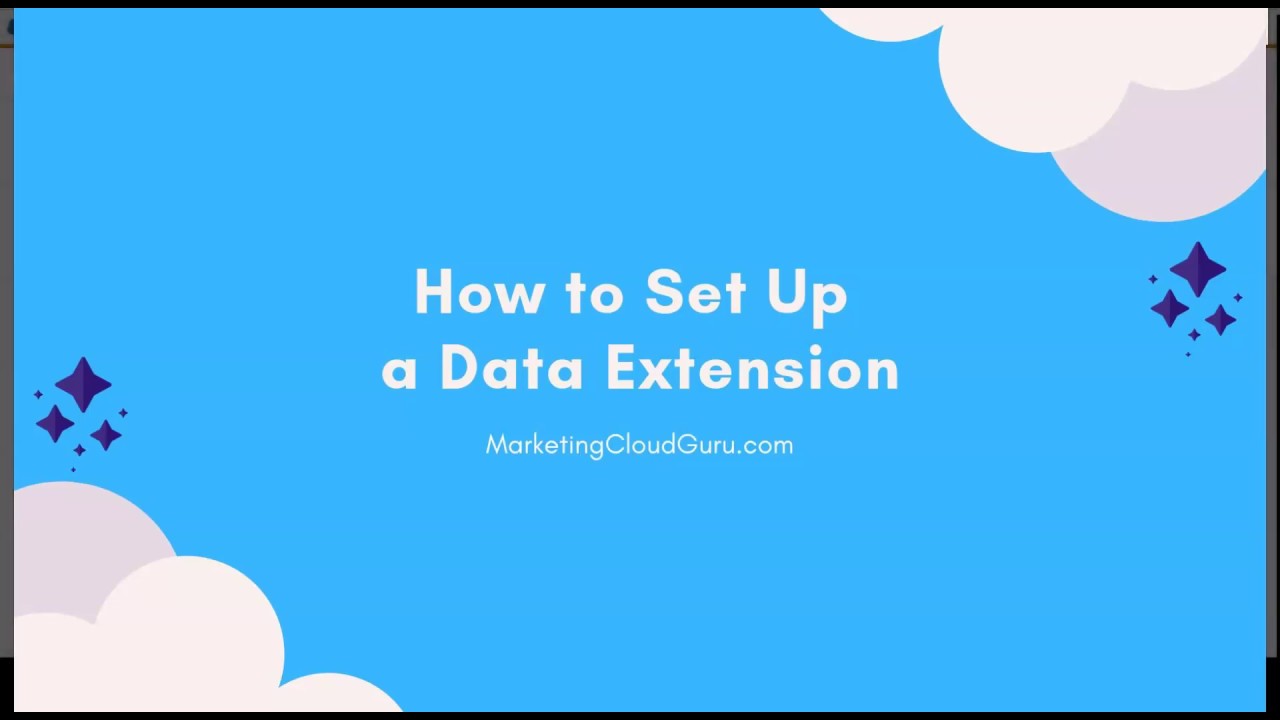 How to Create a Data Extension - Salesforce Marketing Cloud Demo