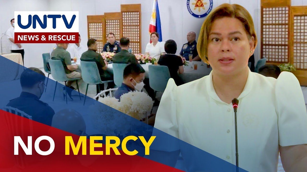 VP Sara Duterte: &lsquo;No mercy&rsquo; should be shown to terrorist, criminals