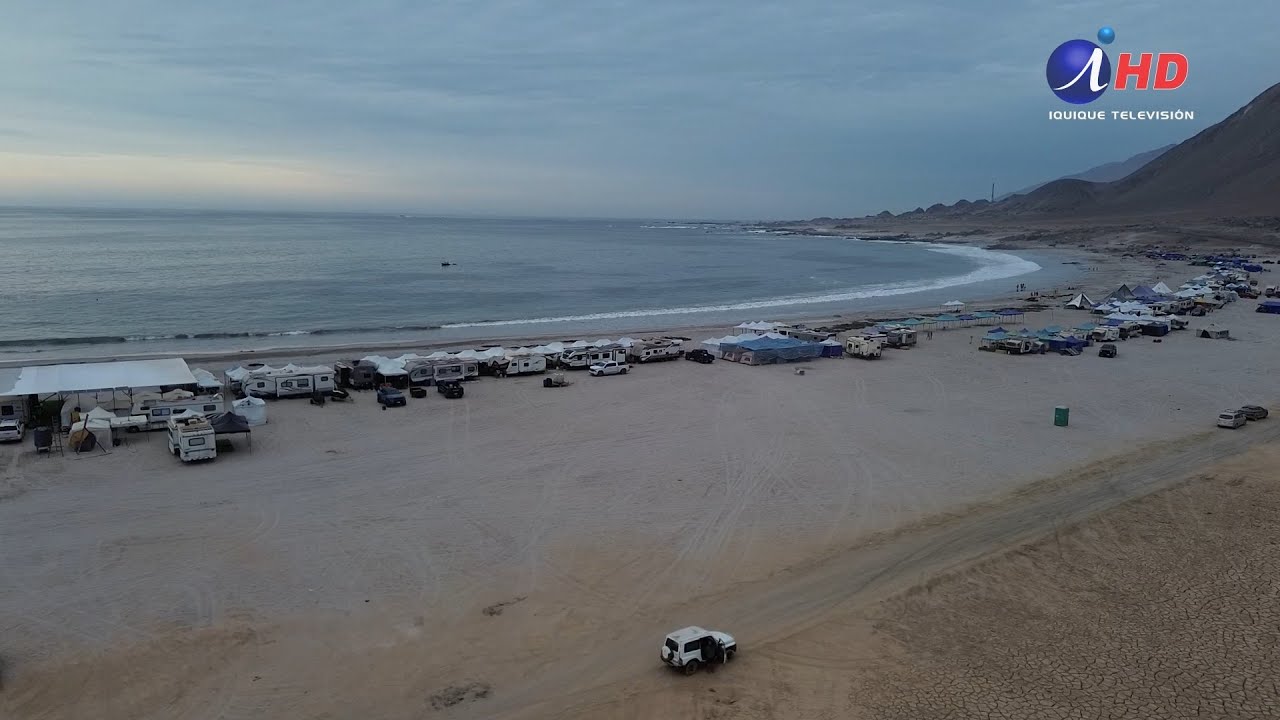 Casas rodantes se “tomaron” playa Ike-Ike (26.01.2026)