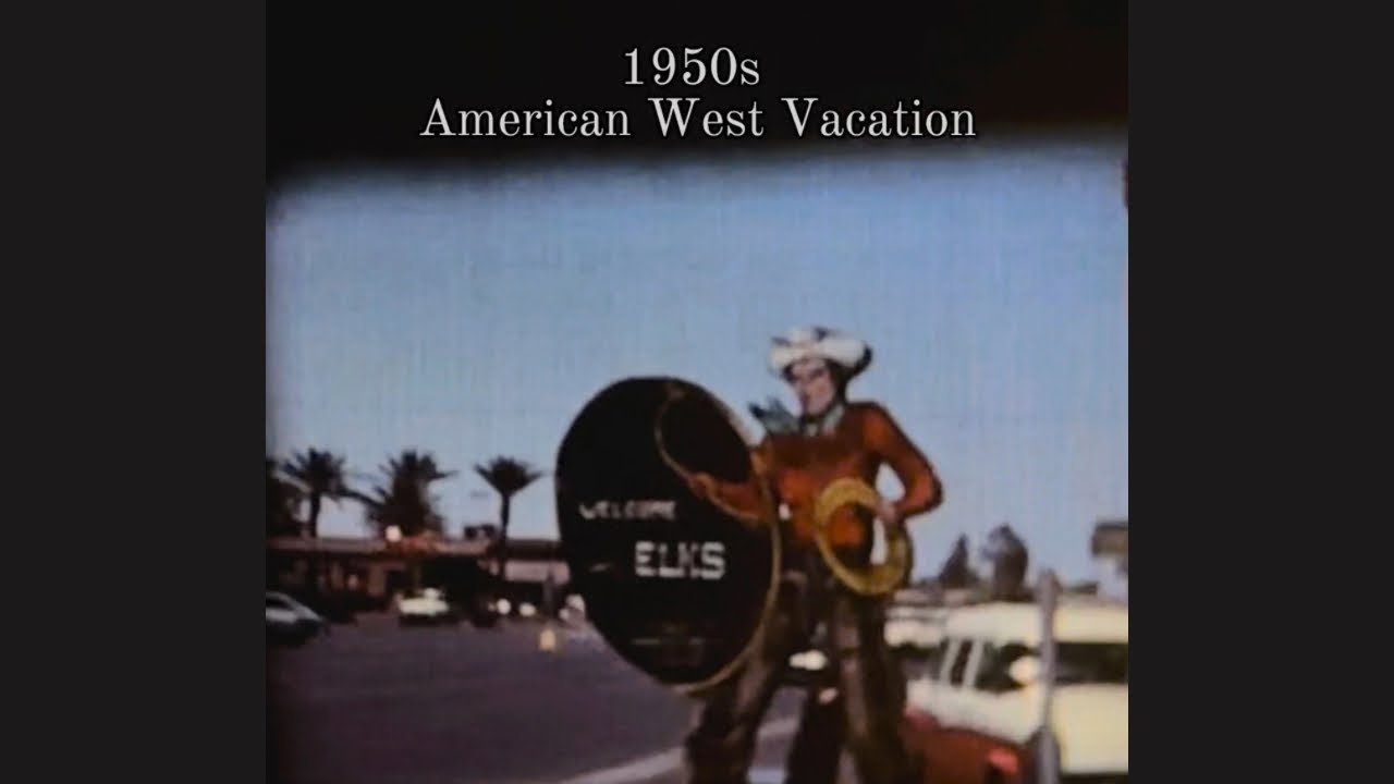 8mm 1950s #American West Vacation #cowboy #temple