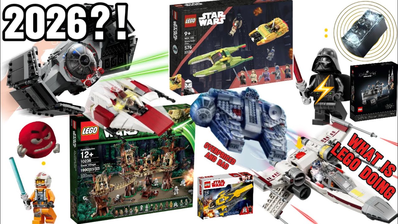 Станет ли этот год худшим для Lego Star Wars?! Анонс и утечки информации о наборах Lego Star Wars...
