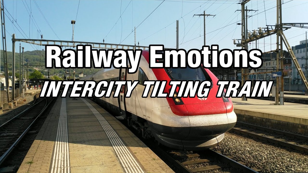 🚆 TILTING TRAIN CAB RIDE with high speeds and fast corners (Switzerland | IC5 Zürich - Biel/Bienne)