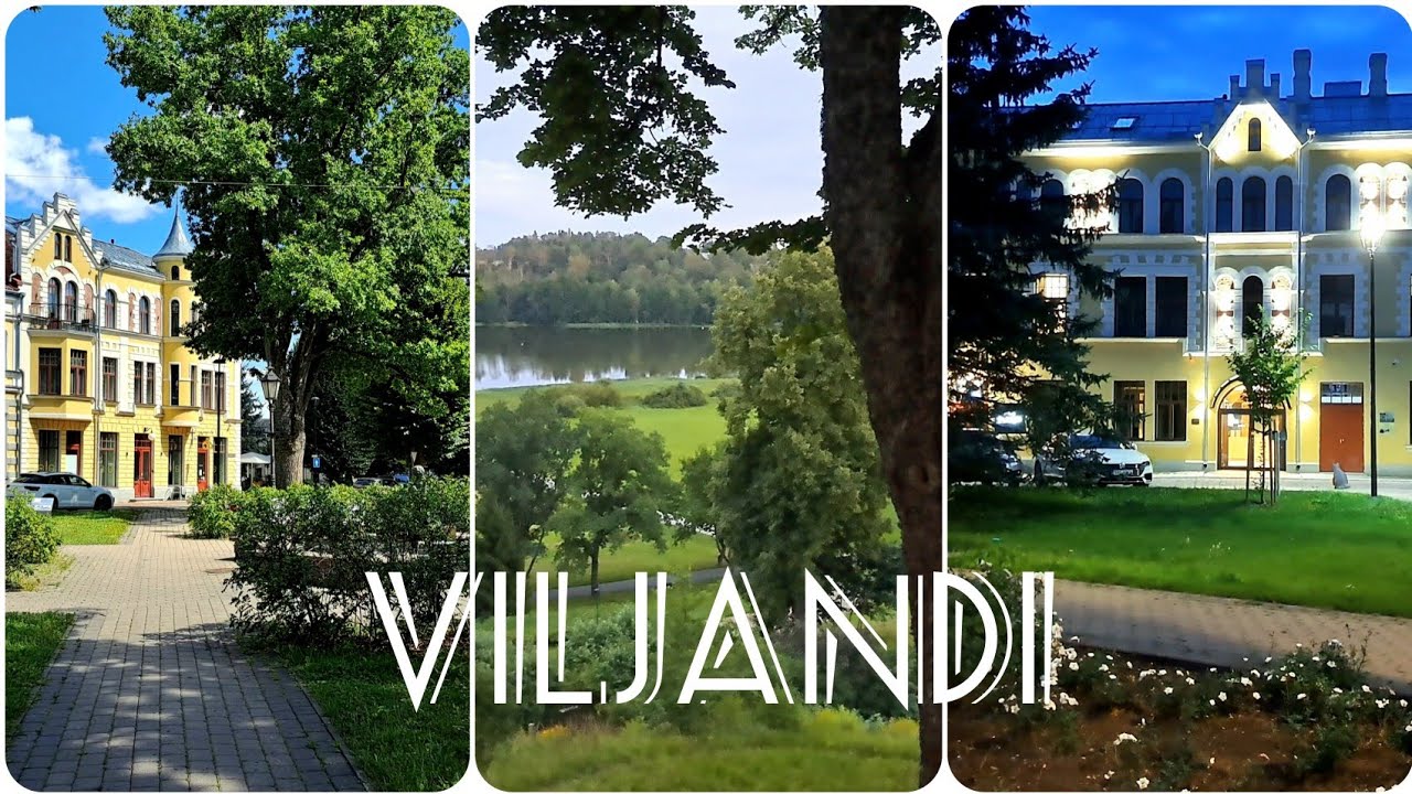 Charming green Viljandi.Castle hill, suspension bridge, old town 💚 Estonia
