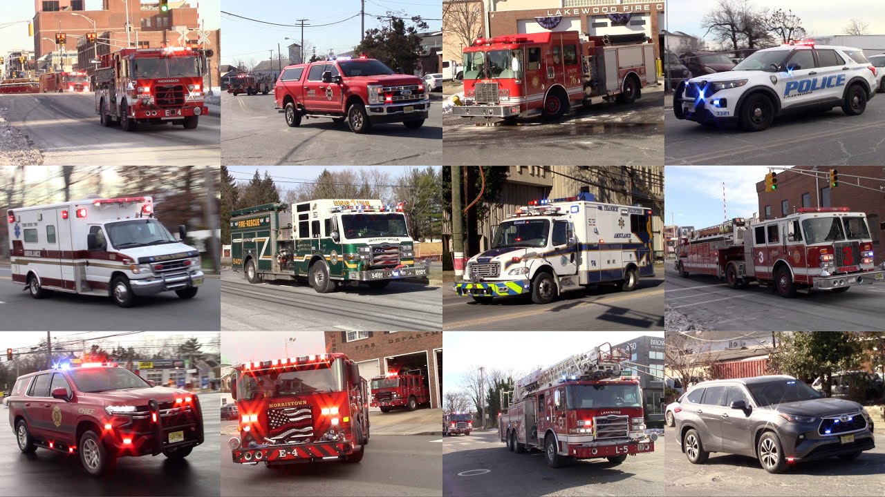 Police Cars Fire Trucks And Ambulances Responding Compilation Part 31 -January 2025