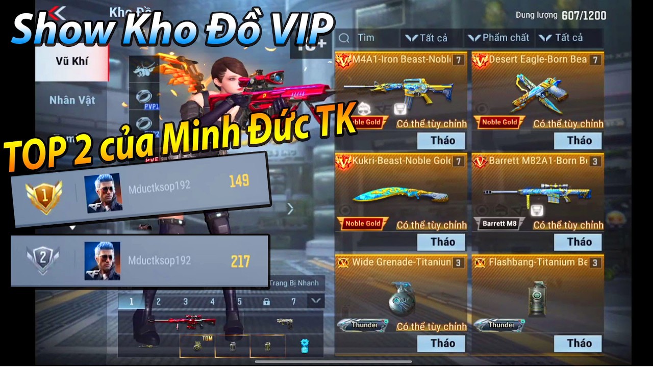 CF Legends : Show kho đồ TOP 2 của Minh Đức TK có những gì ?
