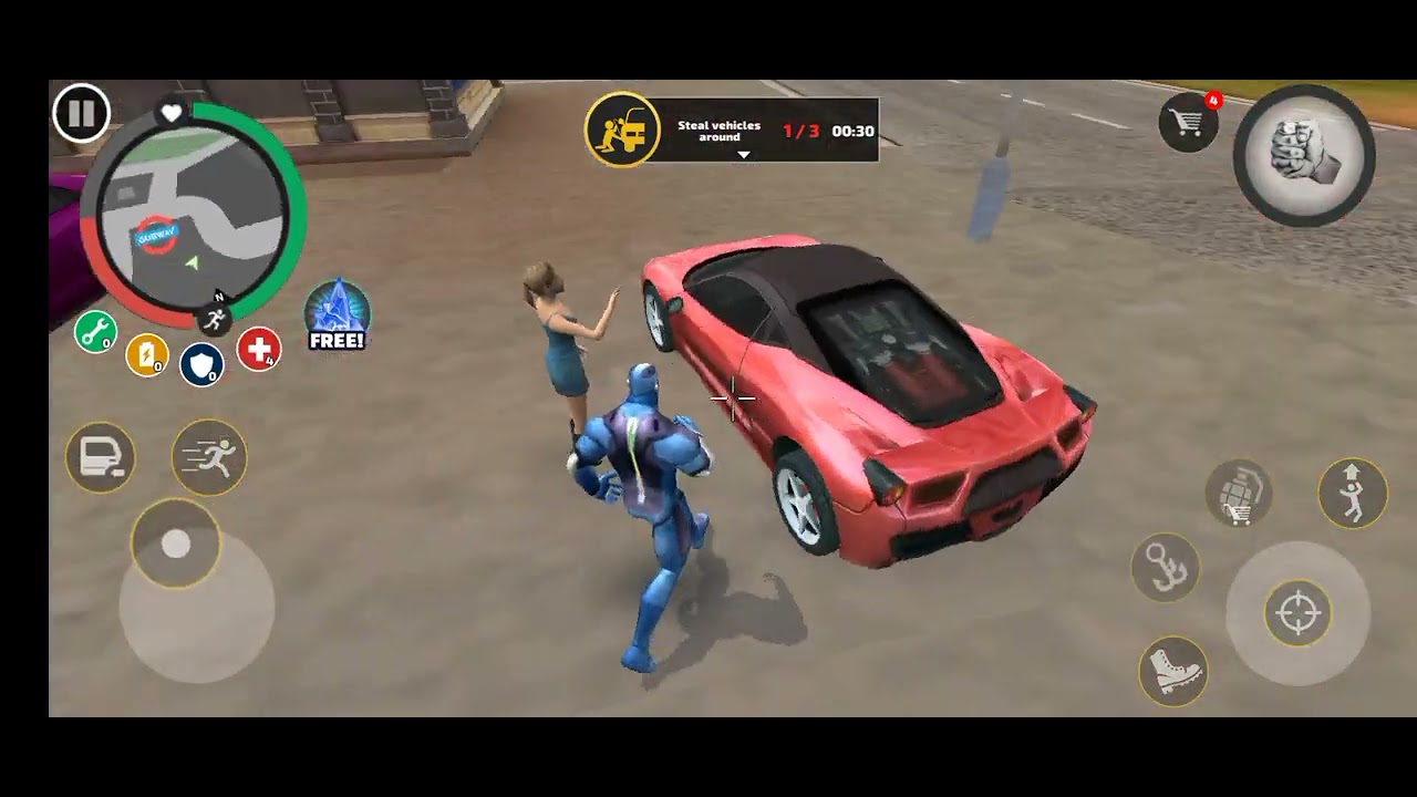 New Fight On rope hero vice town 