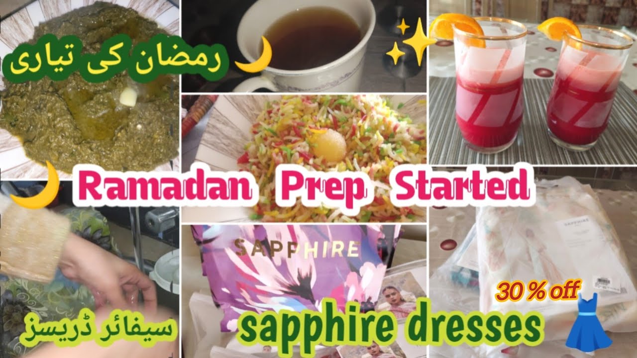 🌙 Ramadan Prep Started | Beautiful Sapphire Dresses