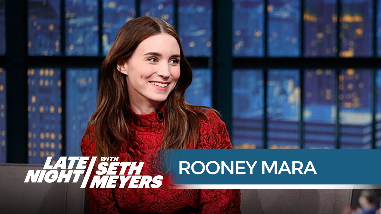 Football Royalty Rooney Mara Attended Games in Church Clothes - Late Night with Seth Meyers