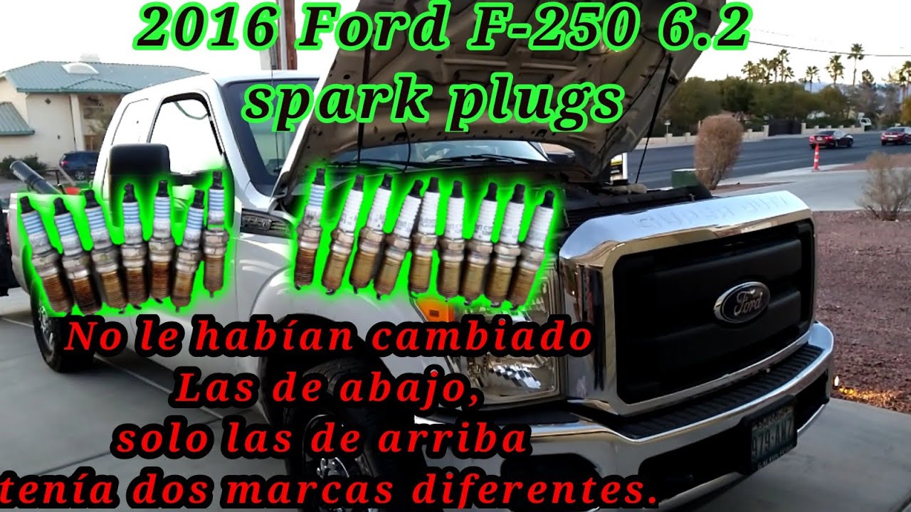 2016 Ford F-250 6.2 Cómo cambiar las bujías (spark plugs replacement)